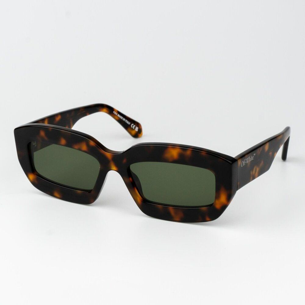 Off-White CHARLOTTE Women Sunglasses Havana Green Rectangle OERI138 CHARLOTTE